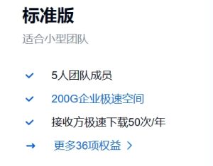 百度网盘企业版 标准版 企业特权介绍